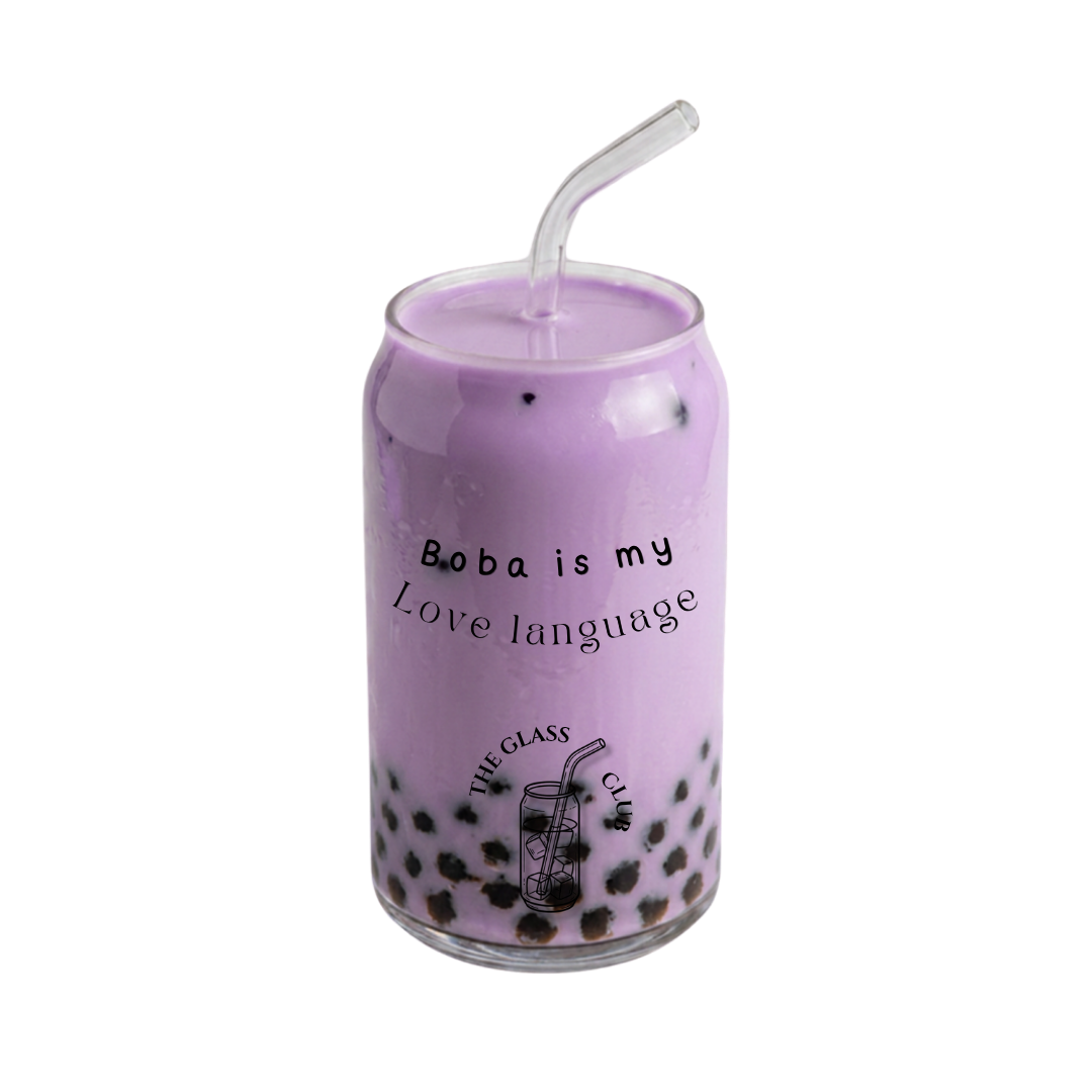 Verre Canette Bubble Tea – "Boba Is My Love Language"