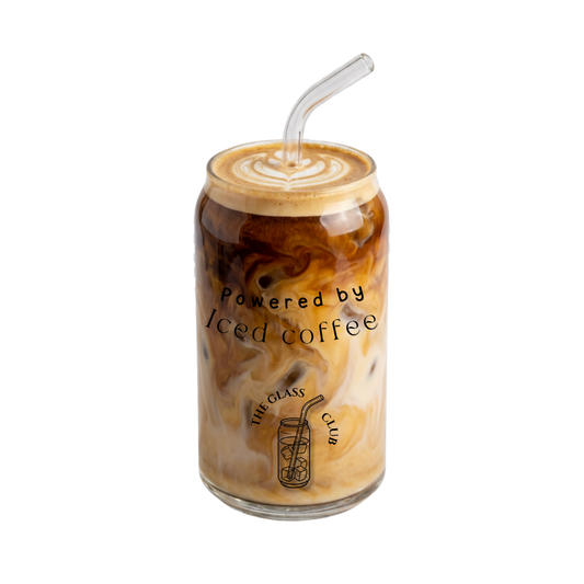 Verre Canette Café Glacé – "Powered by Iced Coffee"